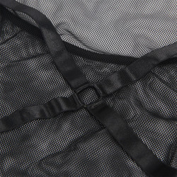 Subllime - Robe Transparente  Dos Liquide Noir S/M